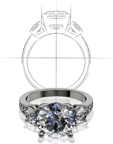 Create custom jewelry and engagement rings at Grogan Jewelers in Alabama and Tennessee
